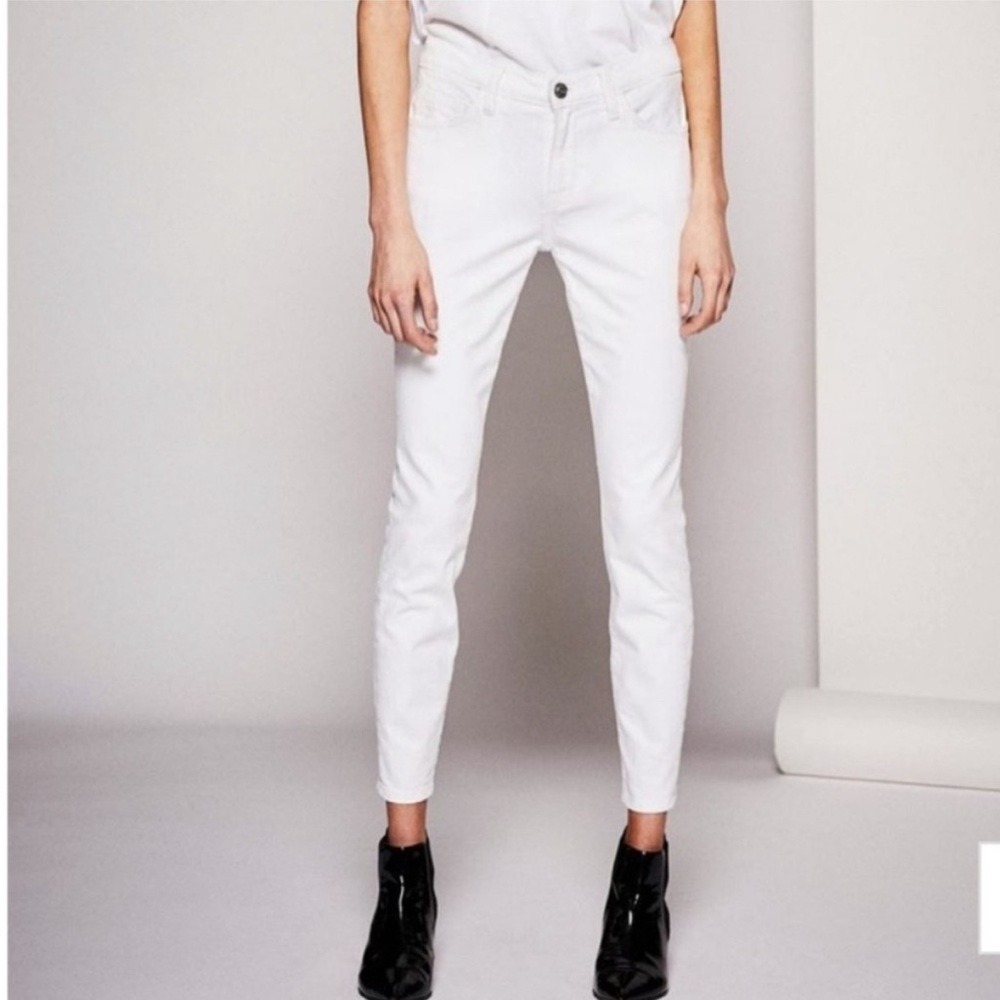 NWT Current Elliott The Stiletto‎ Clean White Jeans